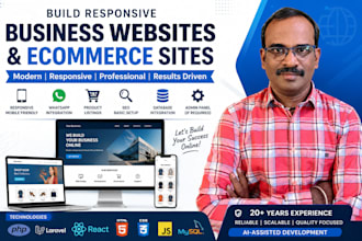 build responsive business websites and ecommerce sites