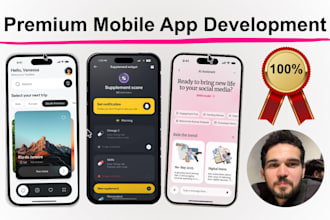 develop a premium flutter mobile app for ios and android