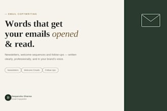 write professional copywriting for your emails and business