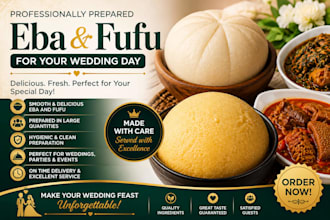 teach you how to create eba and fufu