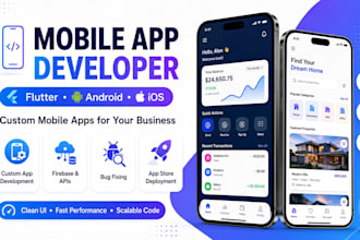 mobile app development android ios app creation using flutter