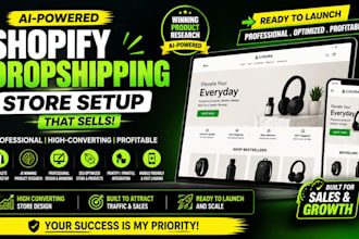 build a profitable ai shopify store with winning products