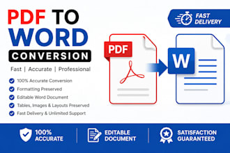 convert PDF files to editable word documents