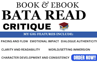 beta read, critique, christique, christian  fictional books, kids story book