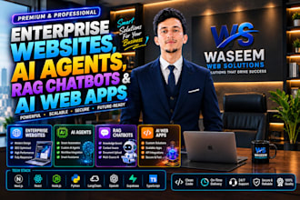 do custom websites ai agent rag chatbot or ai web app