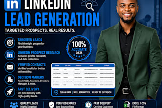 do linkedin lead generation and prospect research