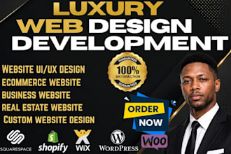 build a luxury website, website design and development