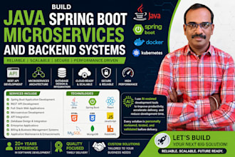build java spring boot microservices and backend systems