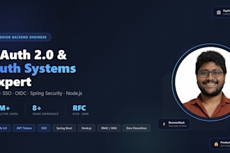 design and build a secure oauth or sso authentication systems