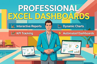 create a professional excel dashboard for reporting