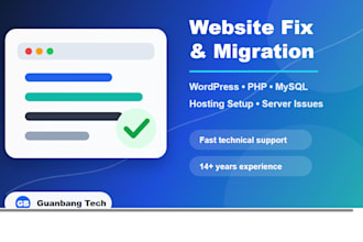 fix wordpress PHP mysql website errors and migration issues