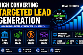 provide high converting sweepstk lead, bank leads, forex crypto lead, gamblers