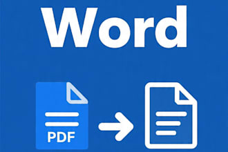 type pdf, image, handwritten notes to word in 24h
