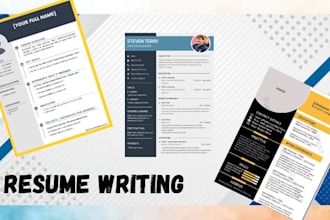 desing a professional ats friendly resume  CV and cover letter