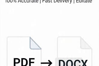 convert PDF to word docx with 100 percent accurate formatting