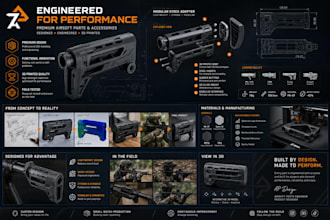 do industrial product design airsoft parts and accessories in 3d cad printing