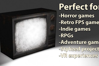 create custom psx ps1 low poly 3d game assets unity unreal