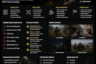 fix, setup arma reforger servers, missions and mods