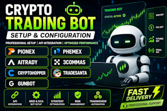setup pionex phemex aitrady cryptohopper tradesanta gunbot trading bot