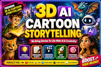 ai storytelling 3d ai cartoon storytelling 3d pixar style ai animation