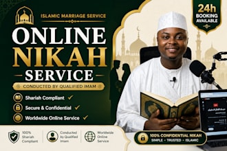 conduct online nikah islamic marriage imam wali witnesses