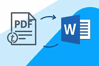type PDF to word handwritten to text data entry fast