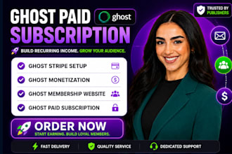 setup ghost membership paid subscription stripe integration ghost monetization