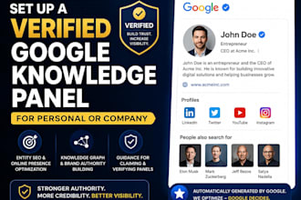 create a verified google knowledgepanel for personal