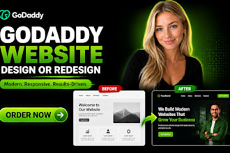 design godaddy website godaddy website redesign godaddy website development seo