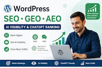 do wordpress SEO, GEO aeo for ai visibility, chatgpt ranking