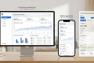 build a responsive frontend website or dashboard