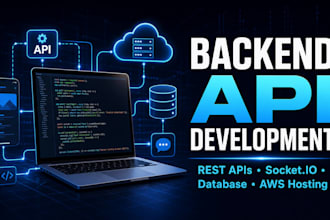 develop backend apis, socket io server and AWS hosting
