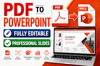convert PDF to powerpoint with editable slides