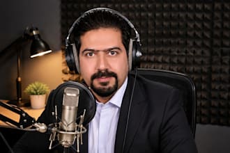 narrate persian and professional farsi voice over with studio quality