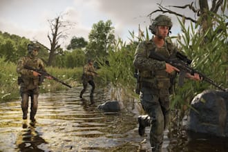 build, setup arma reforger pvp server, missions and mod