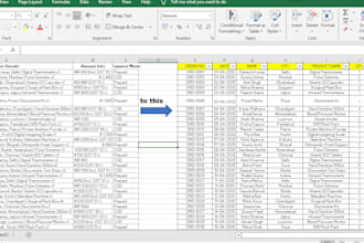 clean and format your messy data in excel