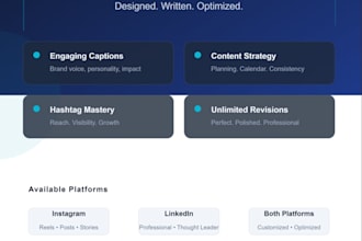 create engaging social media posts for instagram and linkedin
