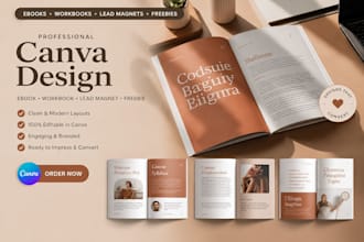 design professional canva ebook lead magnet workbook freebie