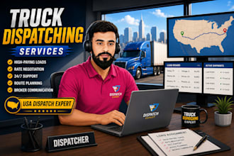 your professional truck dispatcher for USA owner operators and fleets