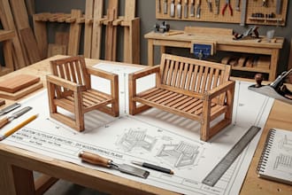 design custom outdoor furniture for DIY woodworking
