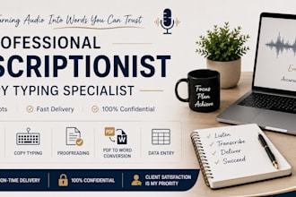 accurately transcribe audio, video, podcasts and interviews