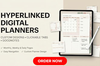 create custom hyperlinked digital planners for goodnotes