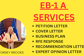 prepare eb1a petition cover letter