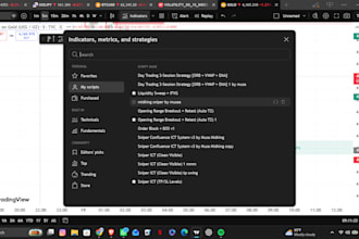 build a custom pine script indicator or mt5 trading bot for you