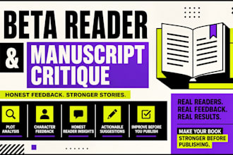 critique and beta read your fiction, nonfiction, article and manuscript