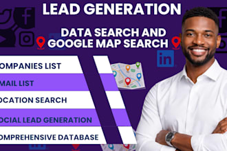 scrape google map data for lead generation, b2b data extraction, email leads