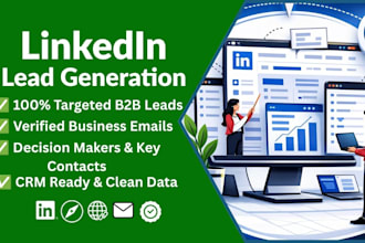 do linkedin b2b lead generation and find verified email addresses