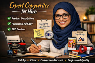 professional copywriting for product descriptions and ads