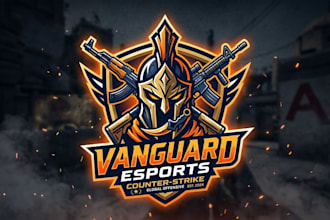 design a professional csgo gaming logo for esports teams, clans, and streamers