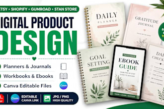 do etsy shop setup, etsy digital product design and etsy seo listing, etsy